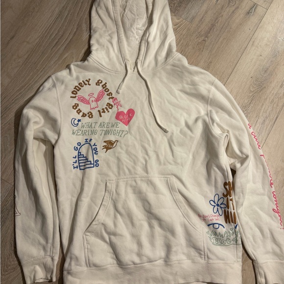 LONELY GHOST Tops - LONELY GHOST White Girl Gang Graphic Sweatshirt